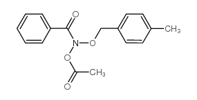N-(Acetyloxy)-N-((4-methylphenyl)methoxy)benzamide结构式