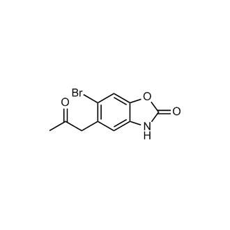 6-Bromo-5-(2-oxopropyl)benzo[d]oxazol-2(3H)-one Structure