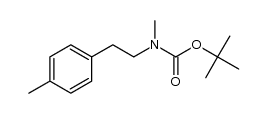 tert-butyl methyl(4-methylphenethyl)carbamate结构式