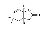 2-hydroxy-1,5,5-trimethyl-3-cyclohexen-1-acetic acid lactone Structure