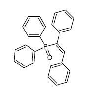(1,2-Diphenylethenyl)diphenylphosphine oxide结构式
