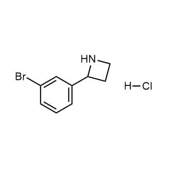 2-(3-溴苯基)氮杂环丁烷盐酸盐结构式