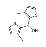 bis(3-methyl-2-thienyl)methanol结构式