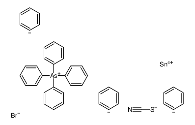 benzene,tetraphenylarsanium,tin(4+),bromide,thiocyanate Structure
