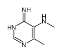 Pyrimidine, 4-amino-6-methyl-5-(methylamino)- (8CI) Structure