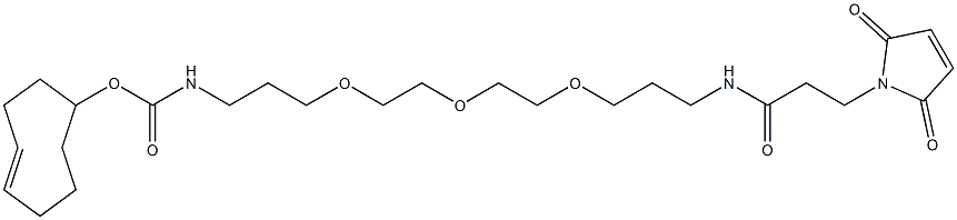 TCO-PEG3-Maleimide Structure