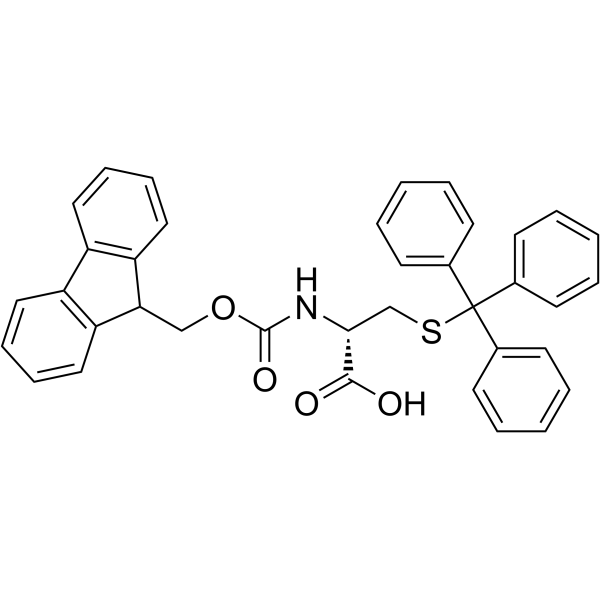 N-Fmoc-S-三苯甲基-D-半胱氨酸图片