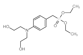 2-[[4-(diethoxyphosphorylmethyl)phenyl]-(2-hydroxyethyl)amino]ethanol结构式