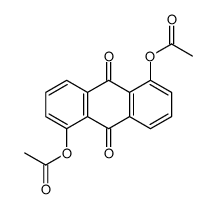 1,5-Diacetoxy-9,10-anthraquinone结构式