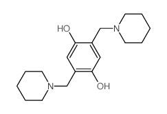 2,5-双-哌啶-1-基甲基-苯-1,4-二醇结构式