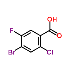 4-Bromo-2-chloro-5-fluorobenzoic acid structure