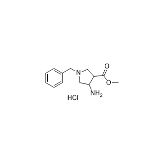4-氨基-1-苄基吡咯烷-3-羧酸甲酯盐酸盐结构式