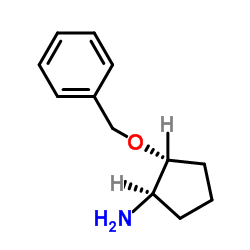 (1R,2R)-(-)-2-(苄氧基)环戊胺结构式