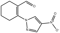 2-(4-Nitro-1H-pyrazol-1-yl)cyclohex-1-ene-1-carbaldehyde Structure