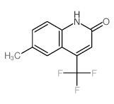 2-羟基-4-三氟甲基-6-甲基喹啉结构式