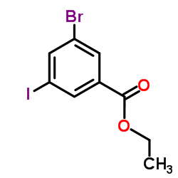 3-溴-5-碘苯甲酸乙酯结构式