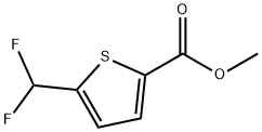 5-二氟甲基噻吩-2-羧酸甲酯结构式