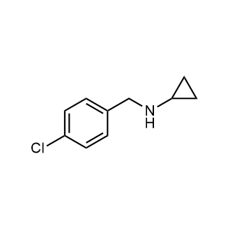 N-[(4-氯苯基)甲基]环丙胺结构式