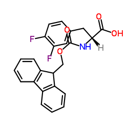 FMOC-D-3,4-Difluorophenylalanine structure