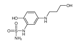 (9CI)-[2-羟基-5-[(3-羟基丙基)氨基]苯基]-磺酰胺结构式