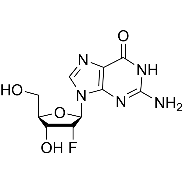 2’-Deoxy-2’-fluoro-alpha-D-arabinoguanosine Structure