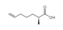 2-(S)-methyl-6-heptenoic acid结构式