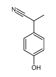 2-(4-hydroxyphenyl)propiononitrile structure