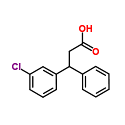 3-(3-Chlorophenyl)-3-phenylpropanoic acid Structure