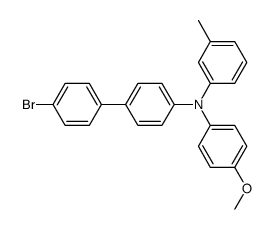 N-(4'-bromo-1,1'-biphenyl-4-yl)-N-(4-methoxyphenyl)-N-(3-methylphenyl)amine Structure