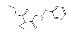 ethyl 1-(benzylglycyl)cyclopropane-1-carboxylate Structure