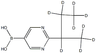 2-(sec-Butyl-d9)-pyrimidine-5-boronic acid Structure