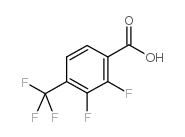 2,3-Difluoro-4-(trifluoromethyl)benzoic acid Structure