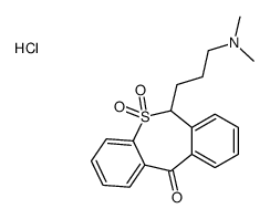 dimethyl-[3-(5,5,11-trioxo-6H-benzo[c][1]benzothiepin-6-yl)propyl]azanium,chloride Structure