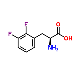 (S)-2-氨基-3-(2,3-二氟苯基)丙酸结构式