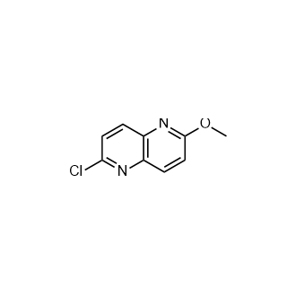 2-氯-6-甲氧基-1,5-萘啶结构式