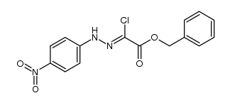benzyl 2-chloro-2-(4-nitrophenylhydrazono)acetate Structure