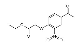 (4-acetyl-2-nitro-phenoxy)-acetic acid ethyl ester Structure