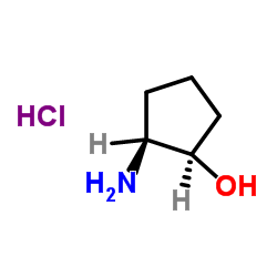 顺式-2-氨基-环戊醇盐酸盐结构式