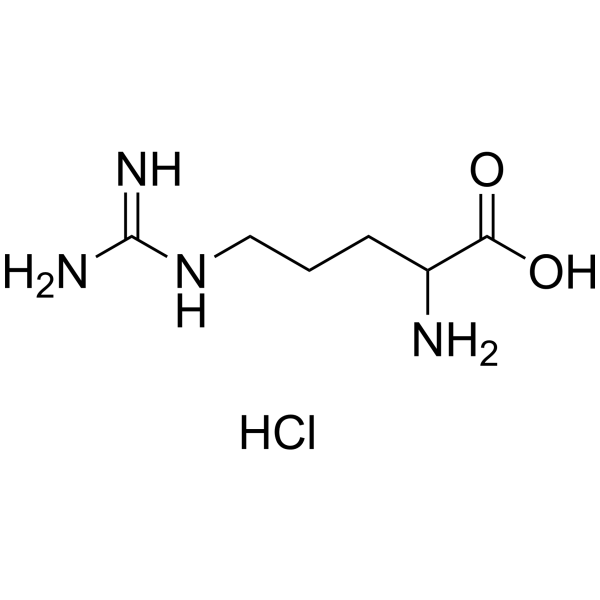 DL-精氨酸盐酸盐,一水合物结构式