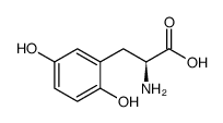 (S)-2-氨基-3-(2,5-二羟基苯基)丙酸结构式