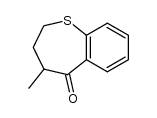 4-methyl-3,4-dihydro-1-benzothiepin-5(2H)-one Structure