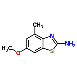 6-甲氧基-4-甲基苯并[d]噻唑-2-胺结构式