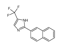 2-naphthalen-2-yl-5-(trifluoromethyl)-1H-imidazole结构式