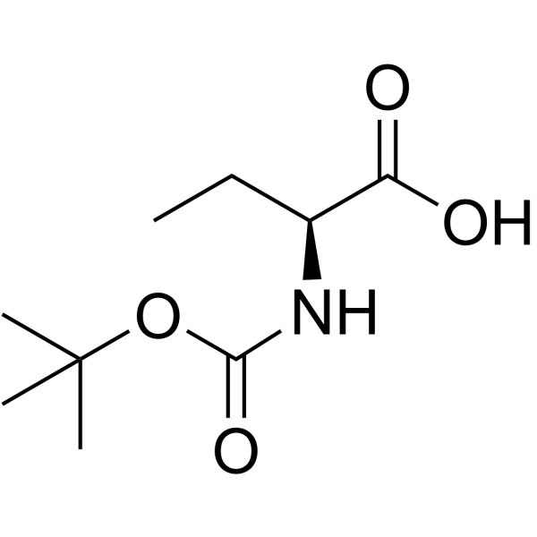 Boc-L-2-aminobutyric acid Structure