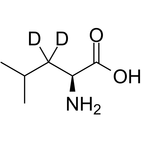 L-亮氨酸-D2结构式