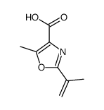 4-Oxazolecarboxylicacid,5-methyl-2-(1-methylethenyl)-(9CI) Structure