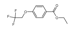 ethyl 4-(2,2,2-trifluoroethoxy)benzoate结构式