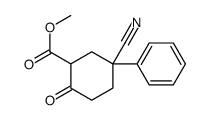 5-氰基-2-氧代-5-苯基环己烷羧酸甲酯结构式