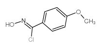 ALPHA-氯-4-甲氧基苯甲醛肟结构式