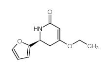 2(1H)-Pyridinone,4-ethoxy-6-(2-furanyl)-5,6-dihydro-,(6S)-(9CI) structure
